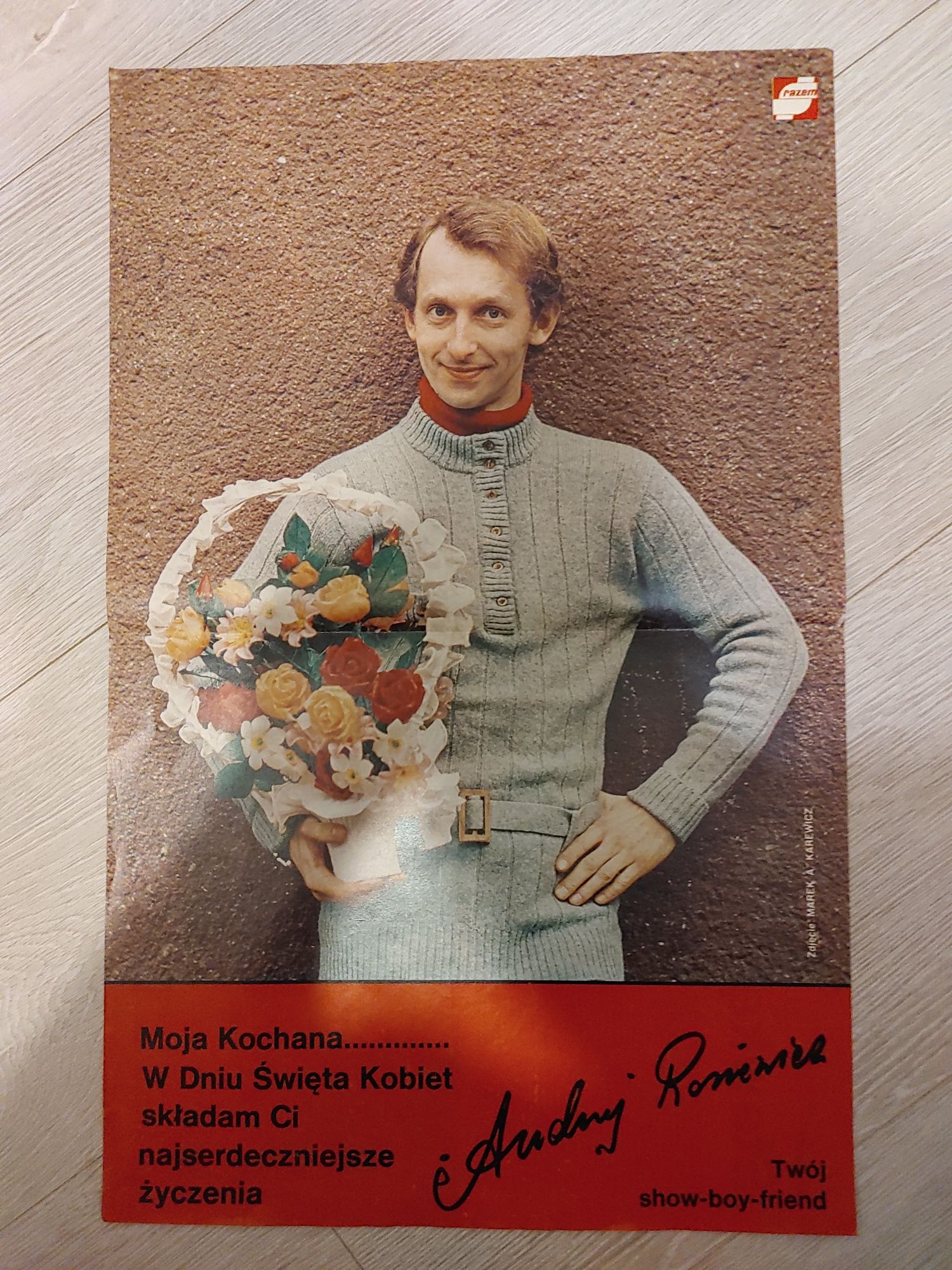 Andrzej Rosiewicz plakat z czasopisma 1976rok