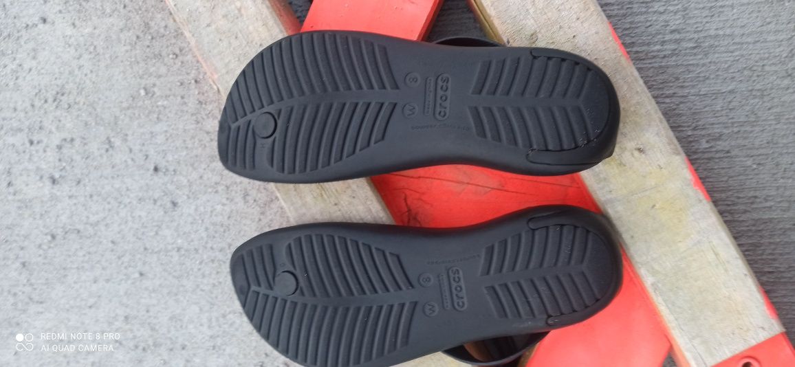 Sandały crocs sexy flip czarne W8