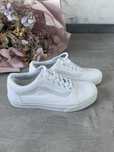 Białe materiałowe trampki Vans Old Skool