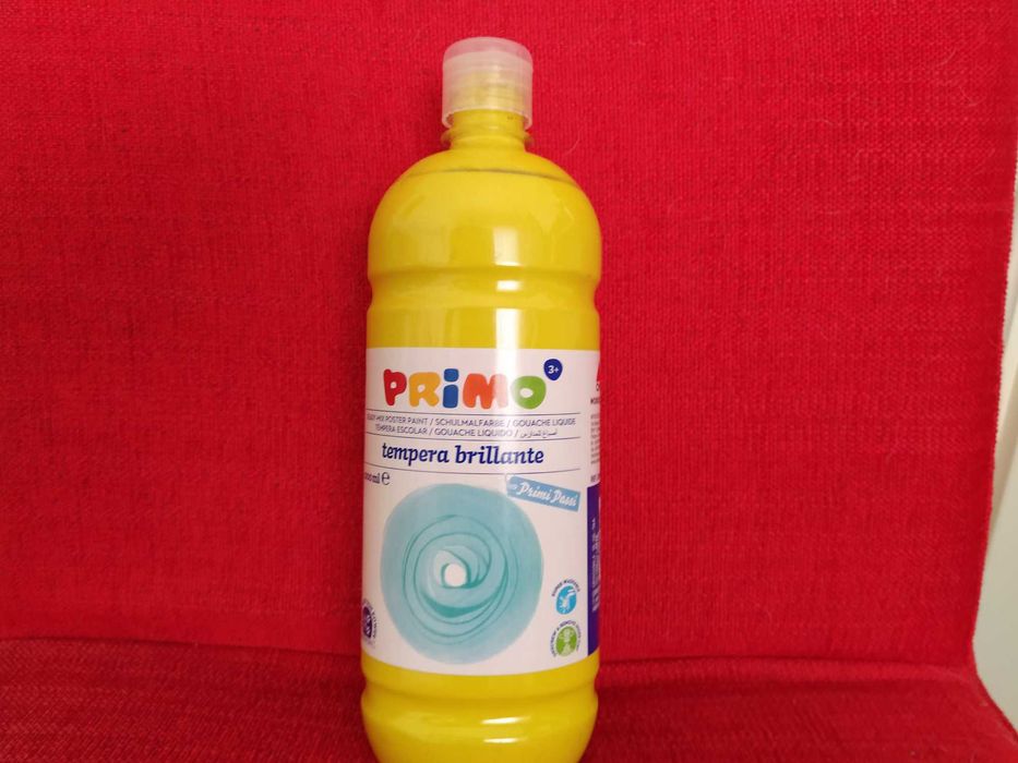 Tinta Guache frasco 1 litro - 5 cores diferentes