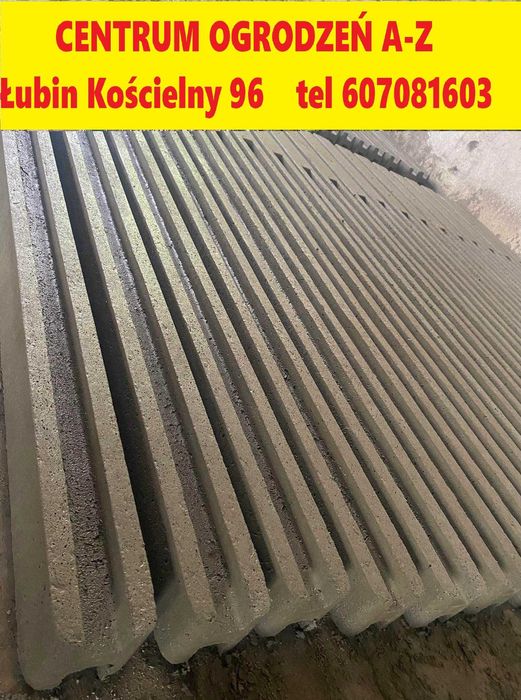 Słupek do ogrodzenia betonowego na 4 płyty PRODUCENT wysoka jakość