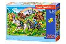 Puzzle 260 elementów. Przejażdżka konna księżniczek. Castorland