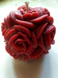 Свічка куля з роз