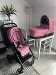 cybex balios s pink różowy róż magnolia 2 w 1 gondola + spacerowka