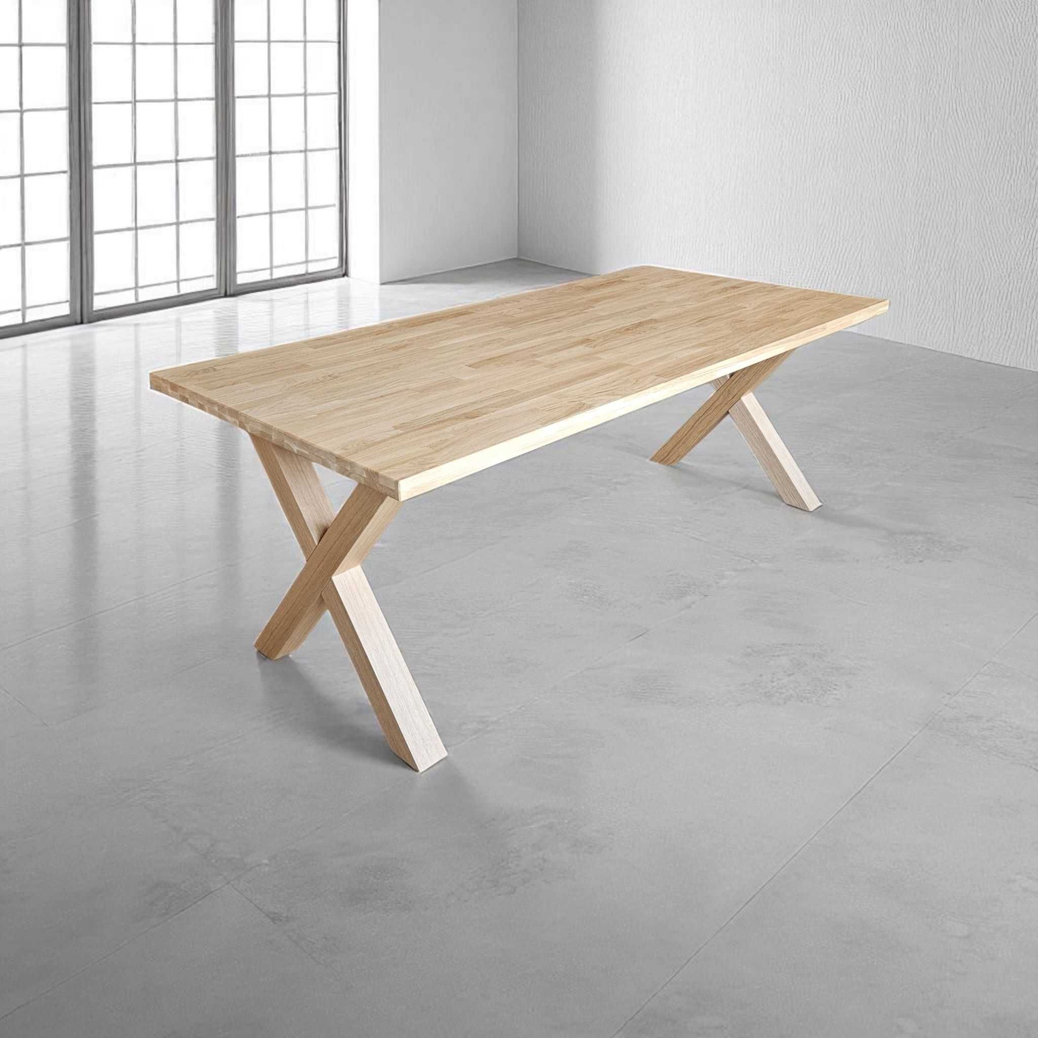 Stół dębowy w stylu skandynawskim 200 x 100 cm