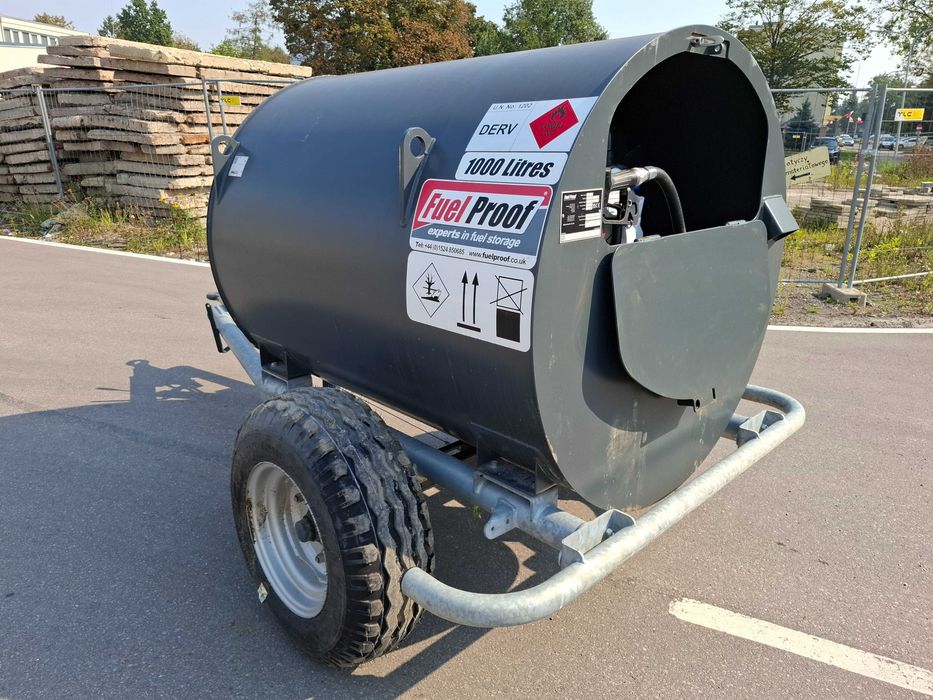 Zbiornik mobilny na paliwo 1000L+ dokumenty, faktura vat