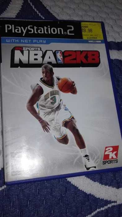 Jogo PlayStation 2 NBA 2K8 DVDs Ruca E Diciopédia Novos