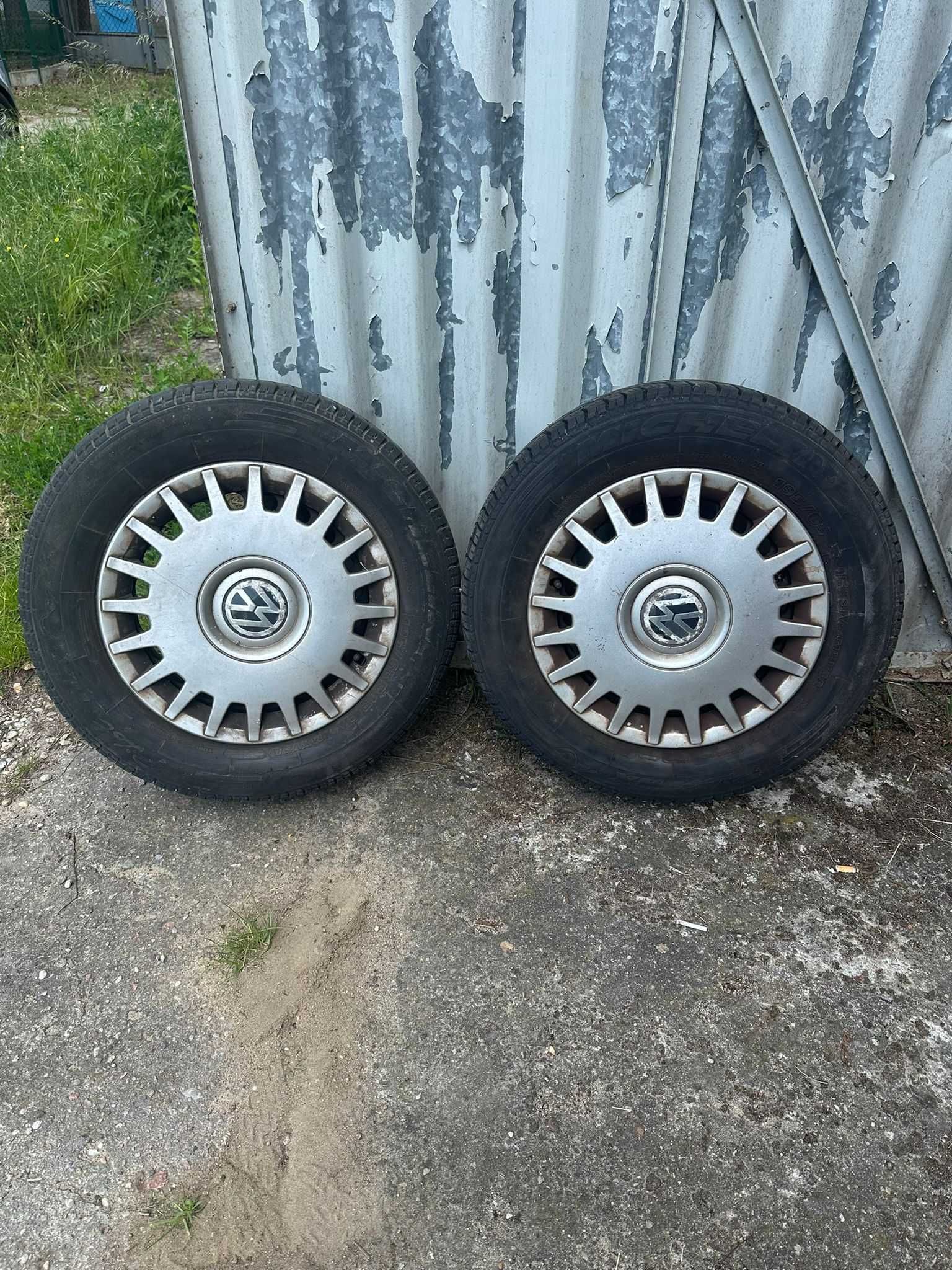 Felgi stalowe 15 cali 5x112 z oponami micheliny letnimi 195/65/15