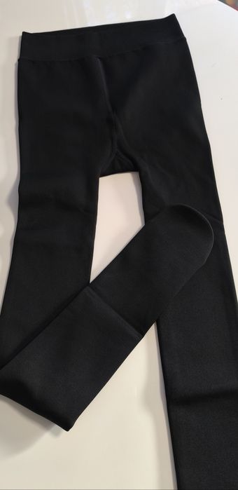 Nowe czarne rajstopy damskie ocieplane ciepłe hit viral