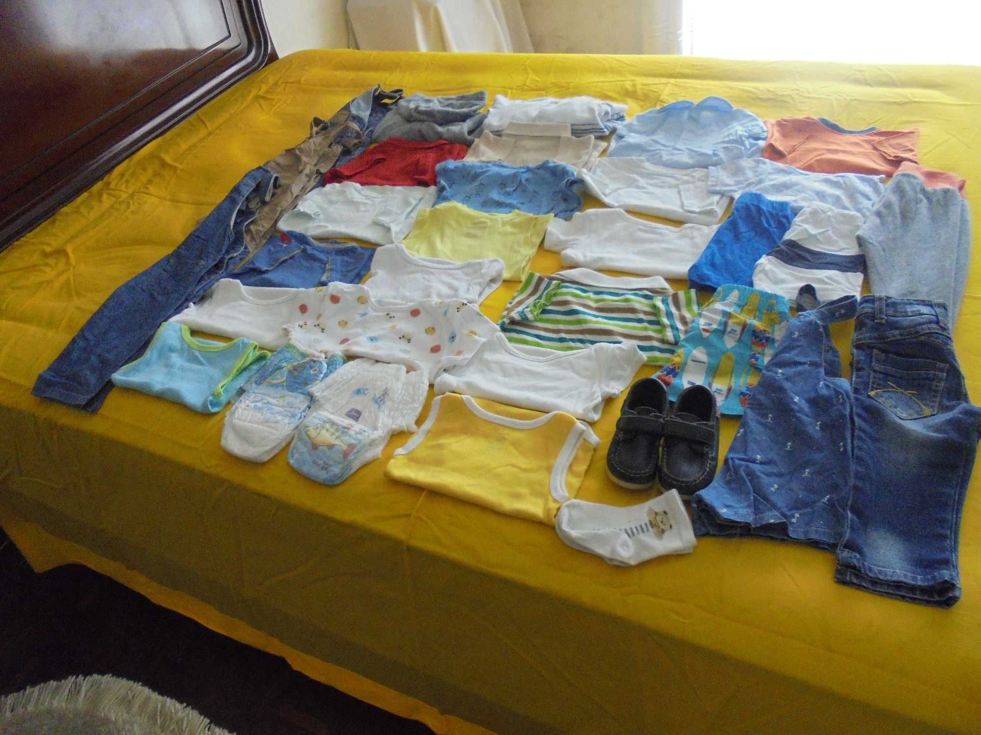 lote de roupa de menino bebé os sapatos