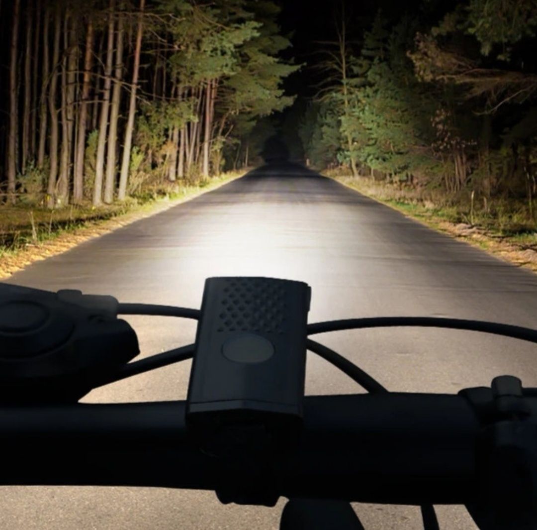 Lampki rowerowe - zestaw oświetlenia