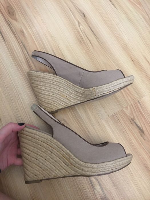 buty na platformie koturnie all hail słomkowe