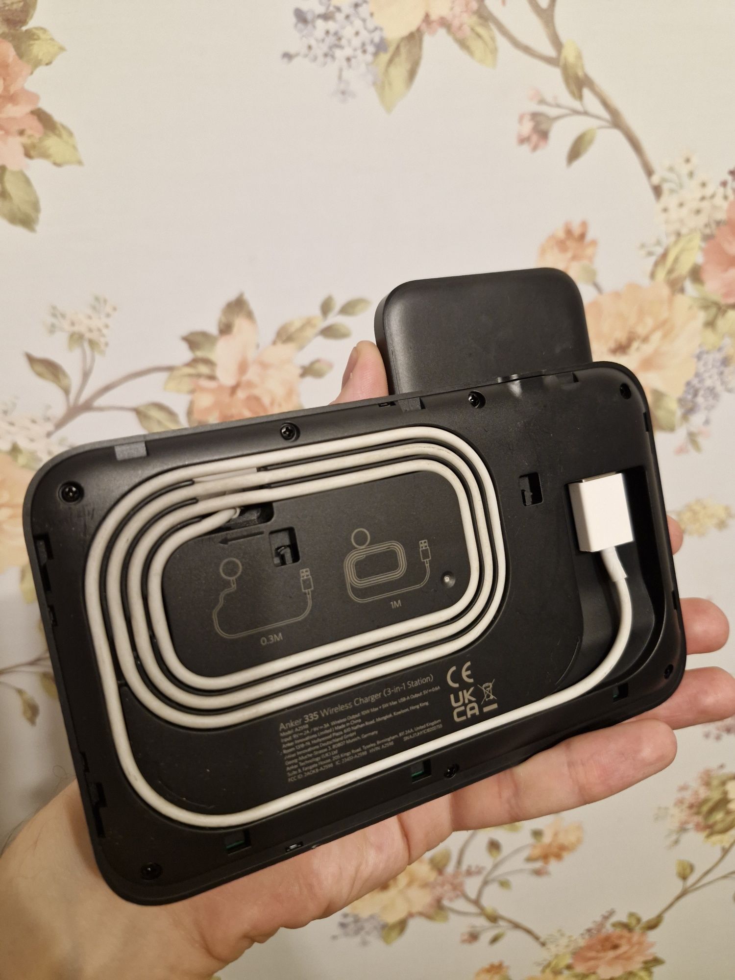 Док-станція Anker 335 Wireless Charger 3-in-1 Station