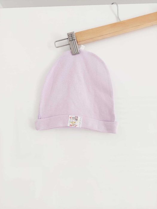 Fioletowa czapka niemowlęca Baby Collection rozmiar 38 miękka wygodna