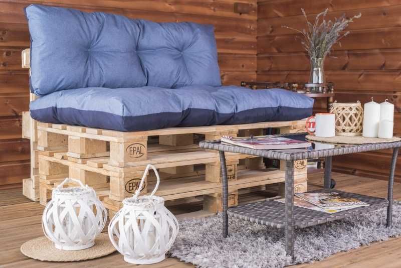 Zestaw poduszek ogrodowych na meble z palet 120x80 i 120x40 PRODUCENT