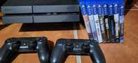 PS 4 com 8 jogos