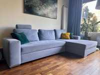 Sofa jasnoniebieska, szezlong