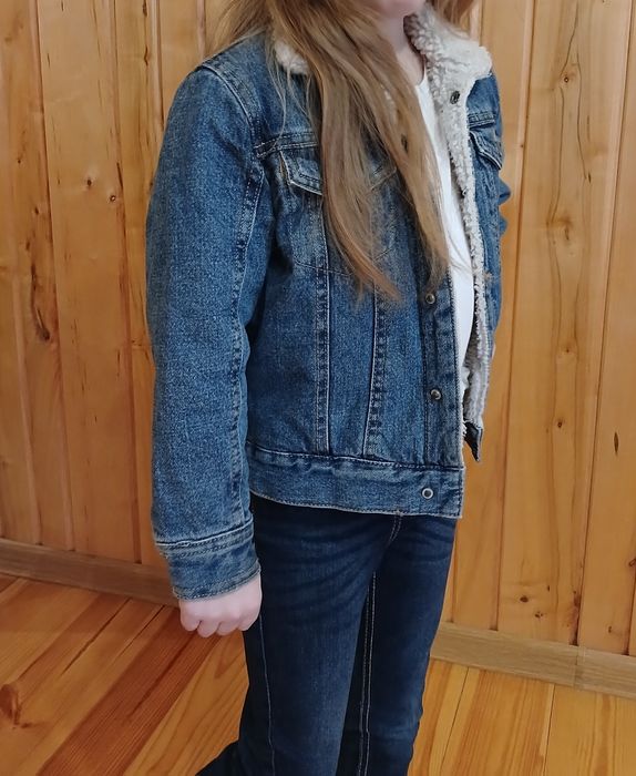 Джинсова куртка з підкладом  4-5 років