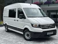 Volkswagen Crafter Brygada 6osób / Średniak L3 / Salon PL / Serwis Tylko w ASO VW / Pełna historia pojazdu / W oryginalym stanie / Fabryczna Zabudowa / FV23%  Bogate wyposażenie / Opony Falken 24r / Tempomat / Czujniki parkowania