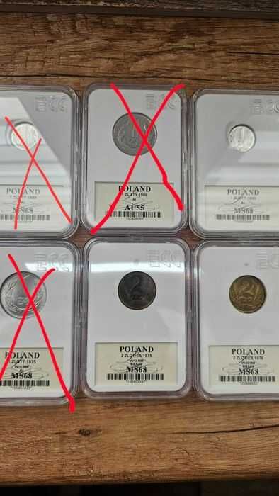 Monety prl w slabach