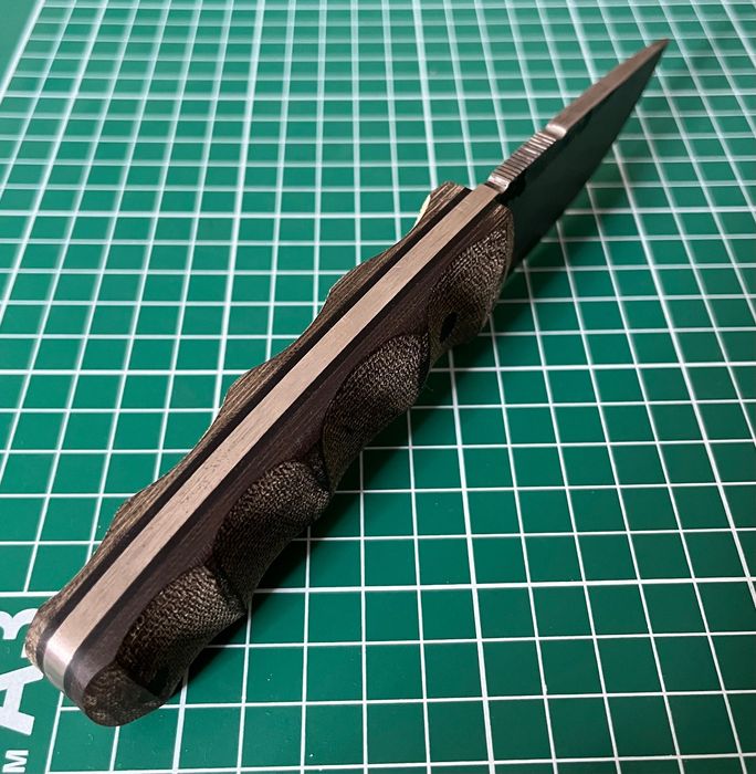 Custom Nóż Bushcraft Full-Tang "M" Micarta Kydex - Używany, W TEREN