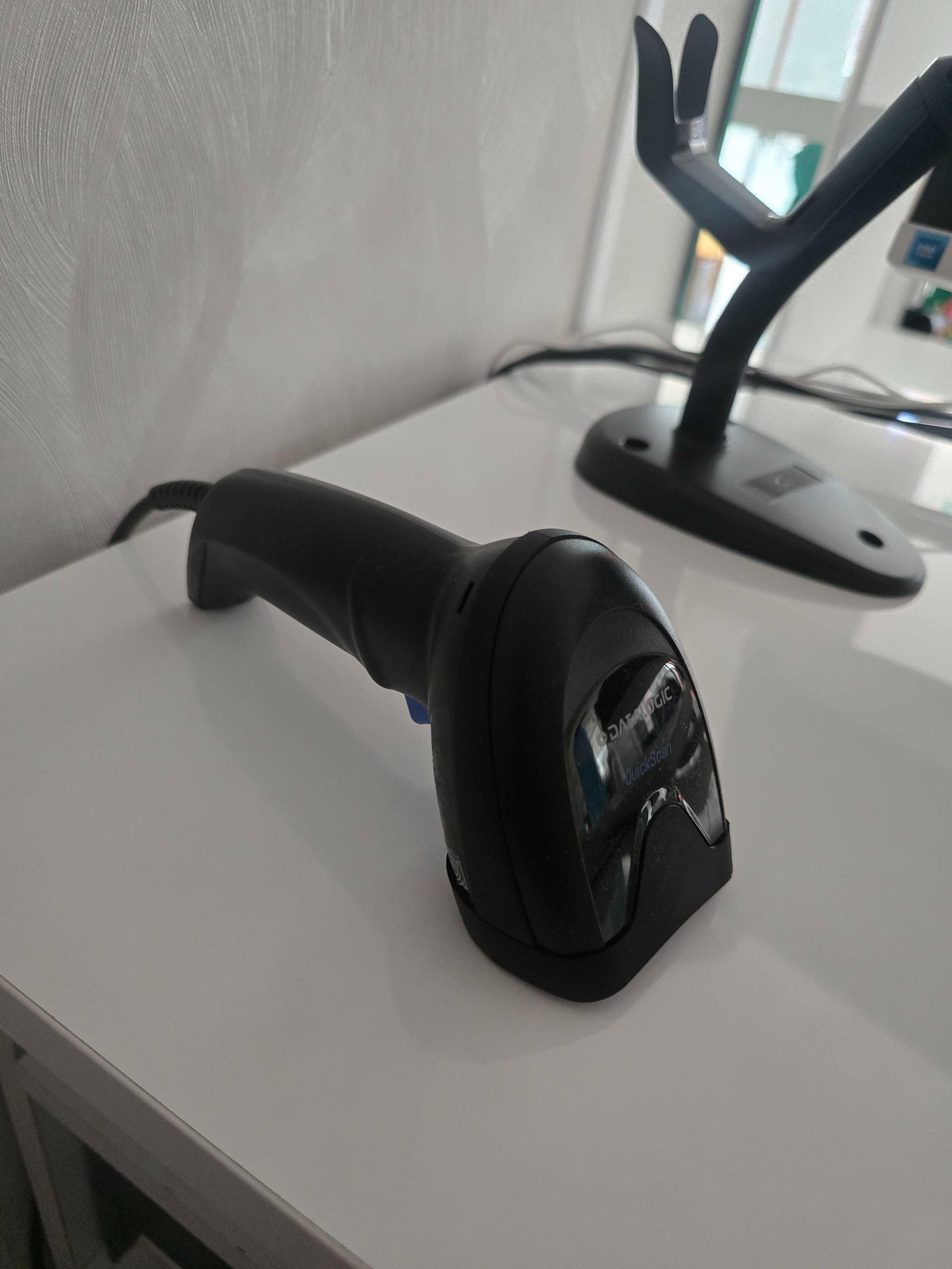 Leitor código de barras Datalogic QuickScan c/suporte