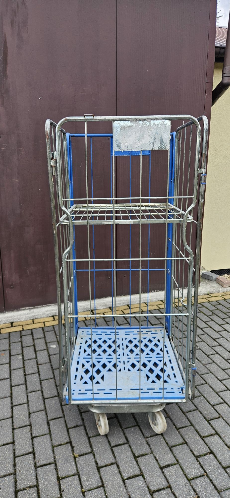 Wózek magazynowy kurierski transportowy siatkowy