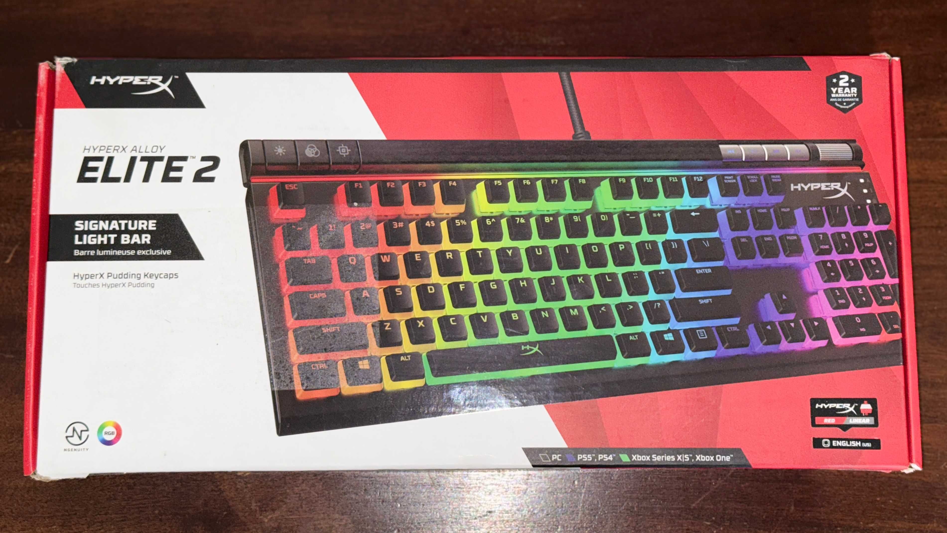 Ігрова клавіатура HyperX Alloy Elite 2. Layout English, black