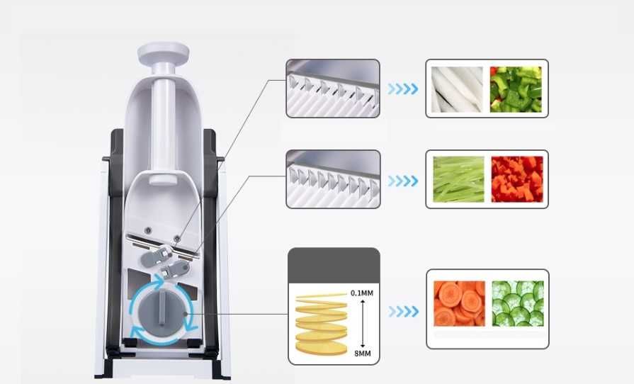 Krajalnica Uniwersalna Solidna Szatkownica Do Frytek Warzyw Owoców