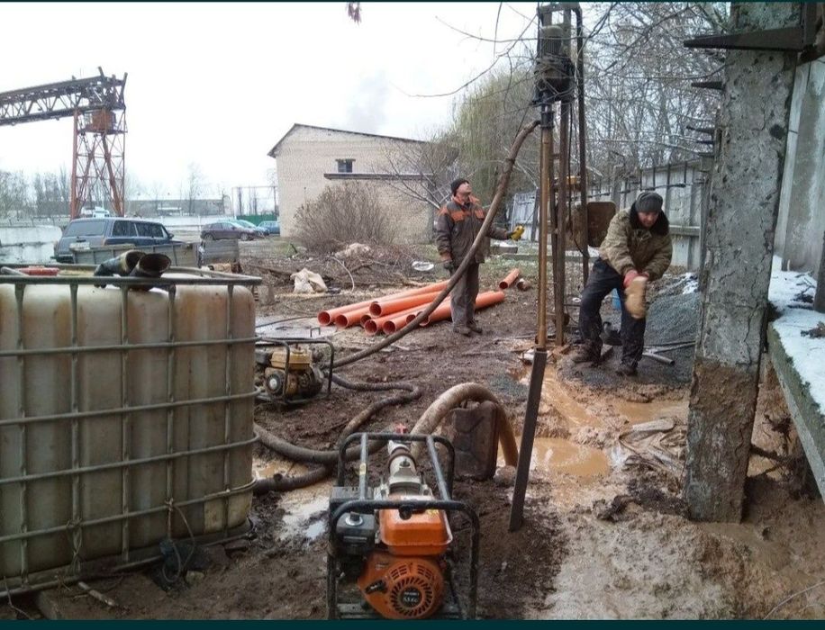 Скважина под воду, прокол под дорогой