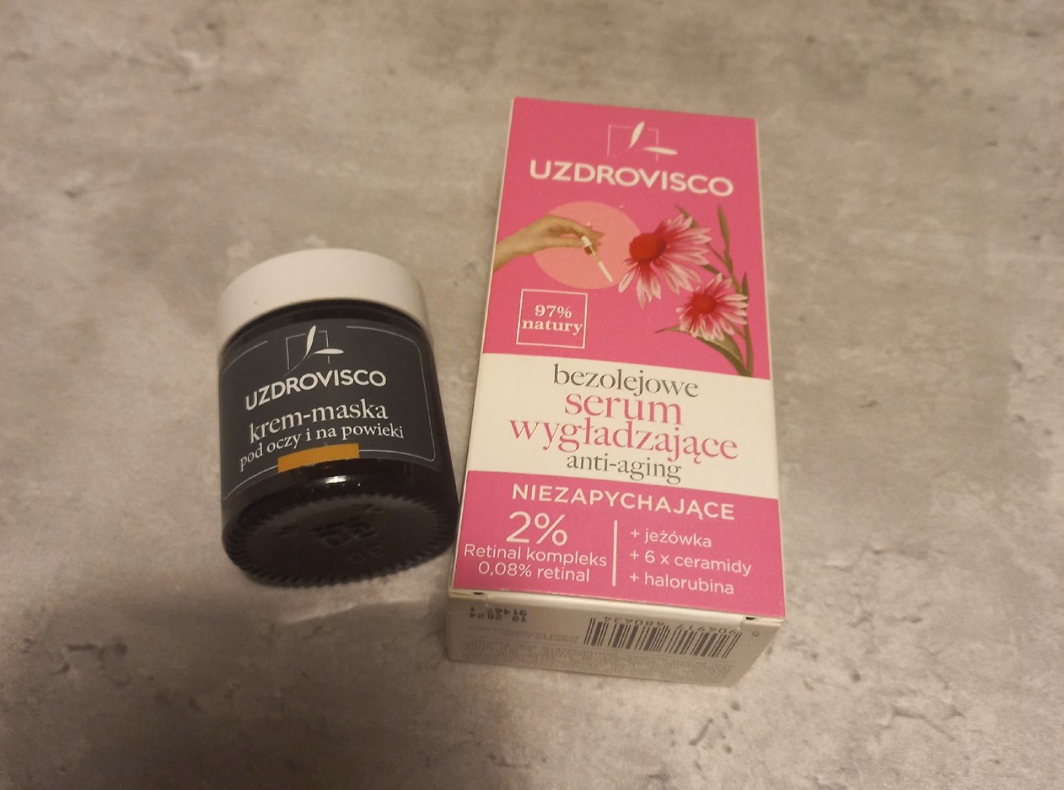 Uzdrovisco serum maska pod oczy do twarzy anti aging retinal