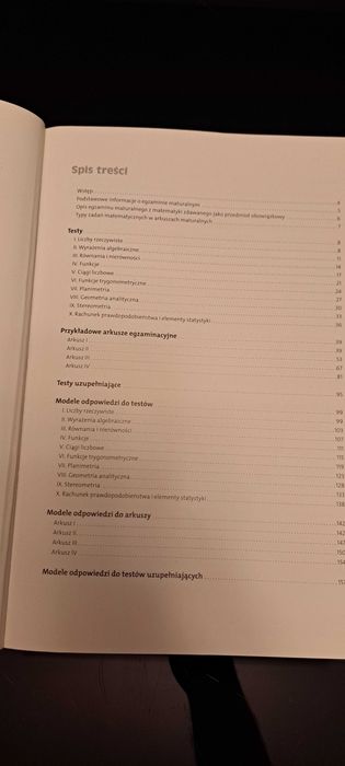 MATURA MATEMATYKA testy i arkusze z odpowiedziami, zakres podstawowy