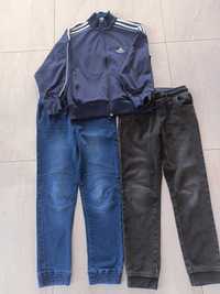 Spodnie, joggery , bluza Adidas - zestaw 152