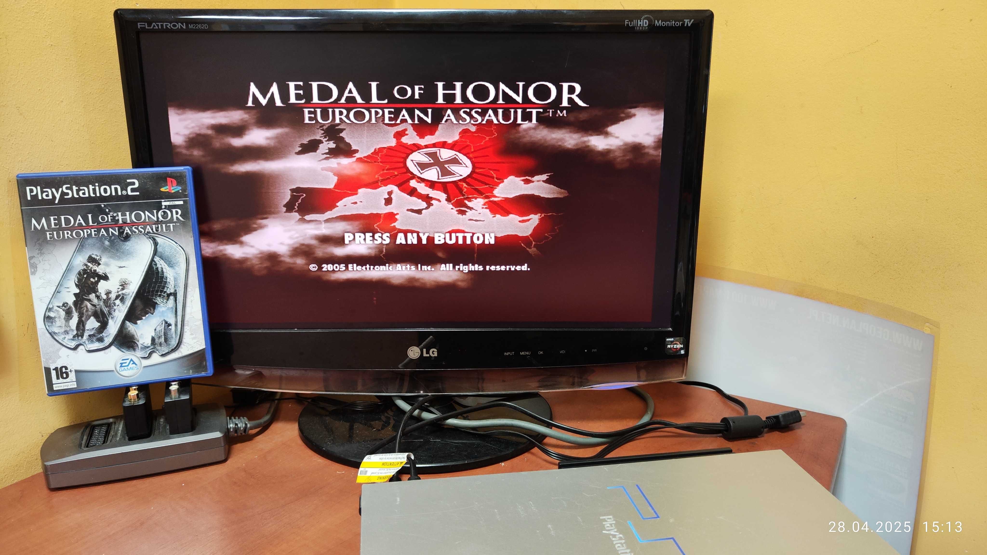 Konsola PS2 fat srebrna HDD 500GB adapter hdmi  + pad +FMCB PLOMBA