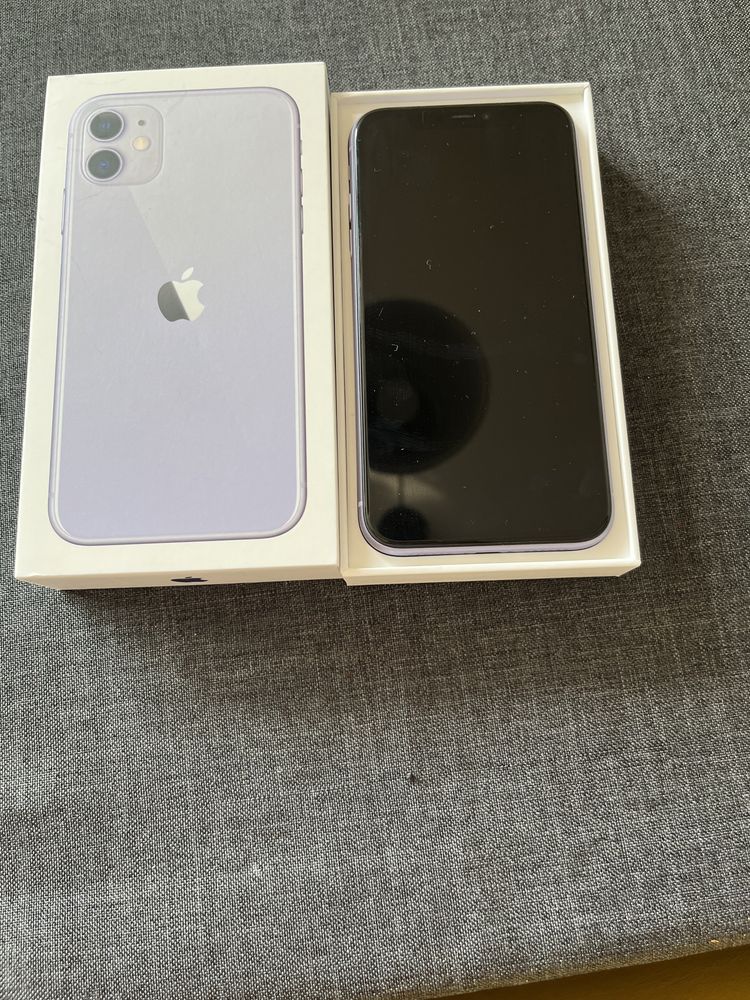 iPhone 11 fioletowy  Purple 64GB + 1 etui