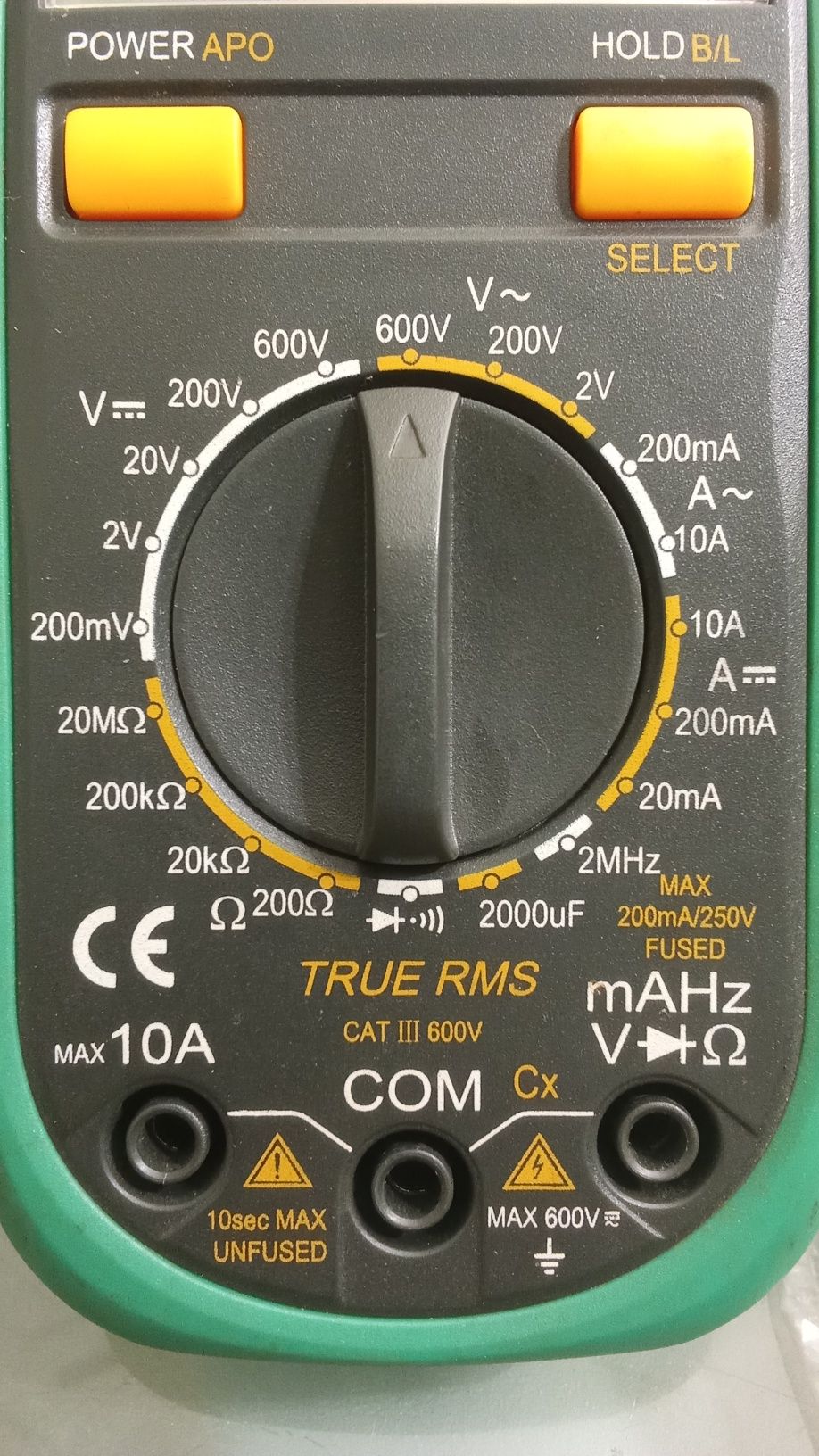 Multímetro Pro'skit MT-1705 completo com todos os acessórios