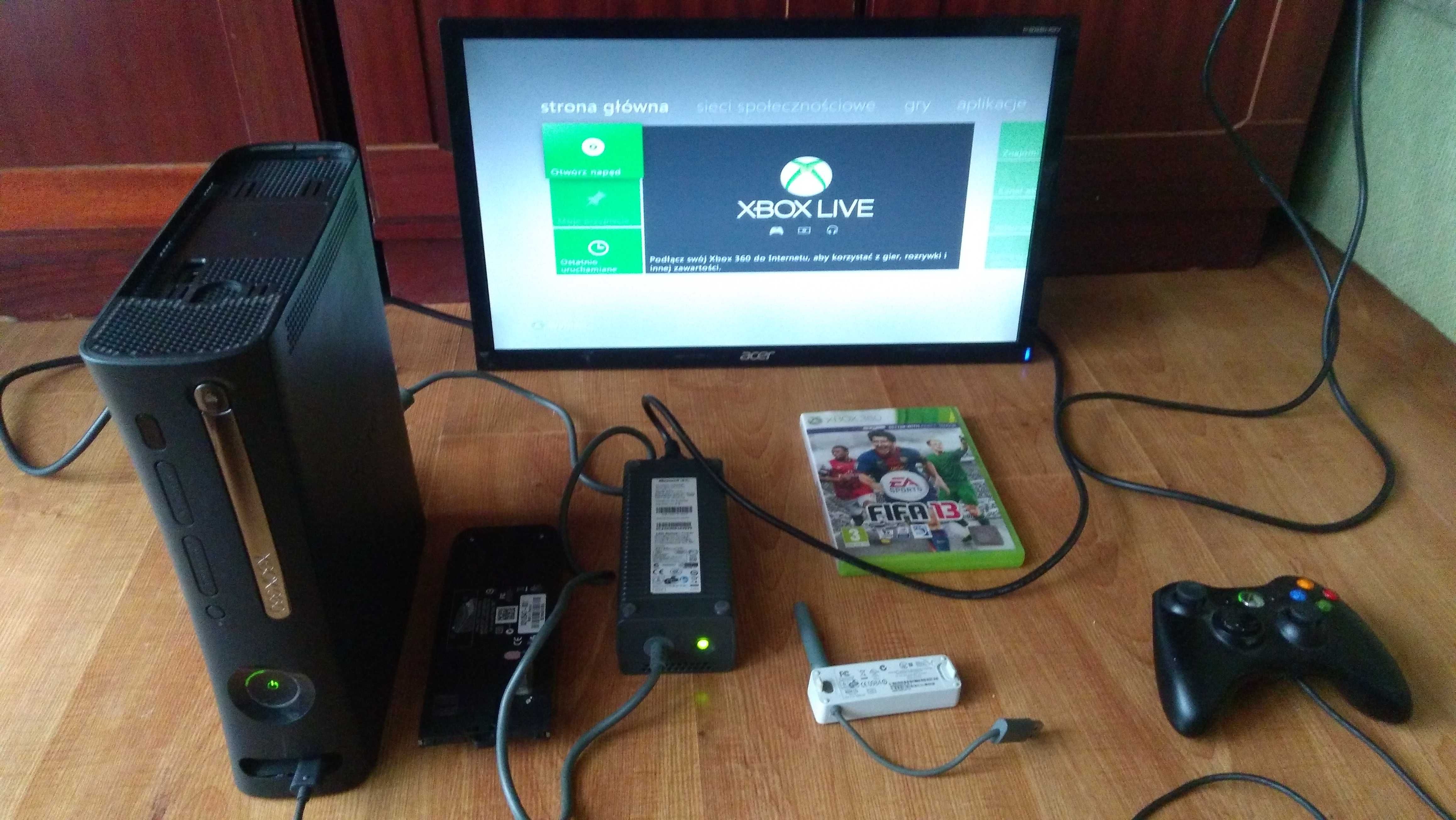 Konsola Microsoft Xbox 360 używana 100% czarna, sprawna