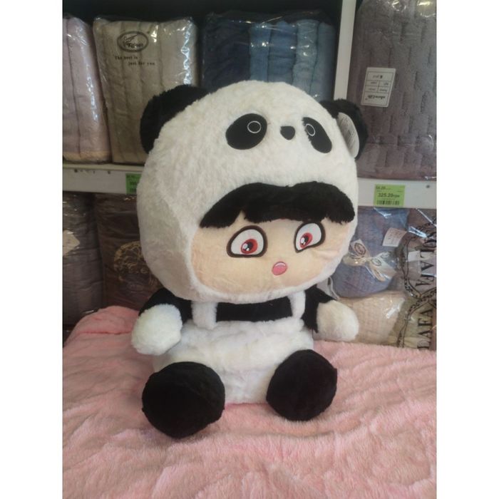 Іграшка-подушка з пледом всередині 3 в 1 панда