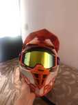 Capacete Acerbis com óculos