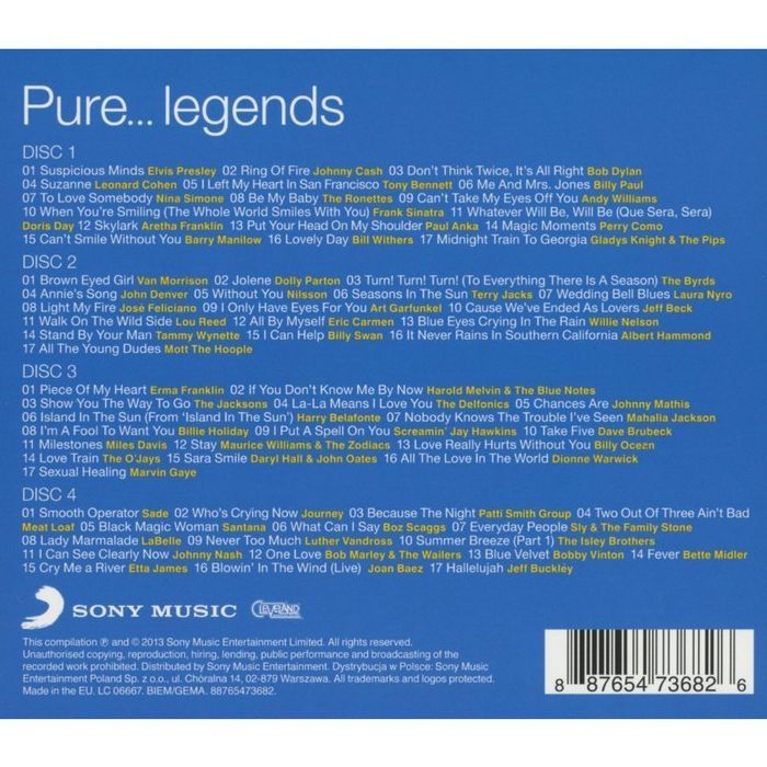 Pure...Legends (4CD) Novo Selado