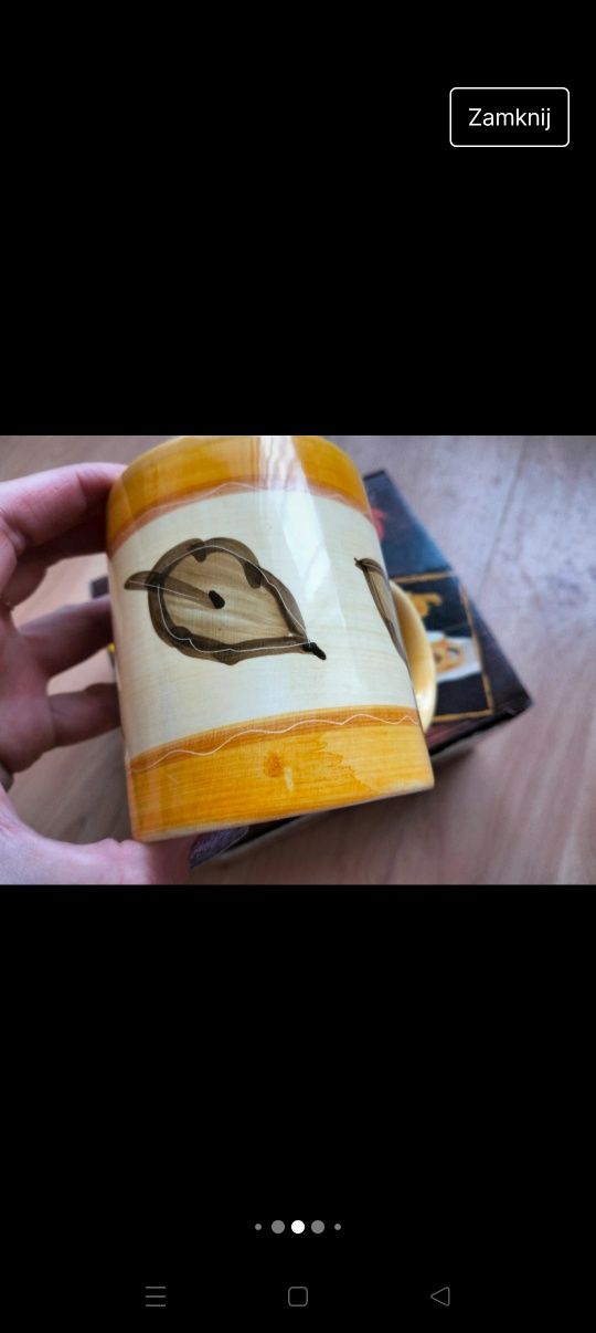 4szt kubki ręcznie malowane nowe