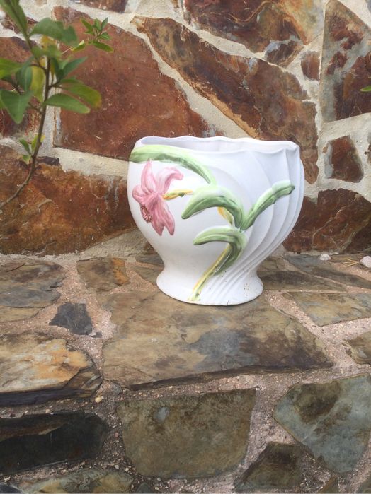 Grande Cachepot Antigo Vista alegre 32 cm Arte Nova