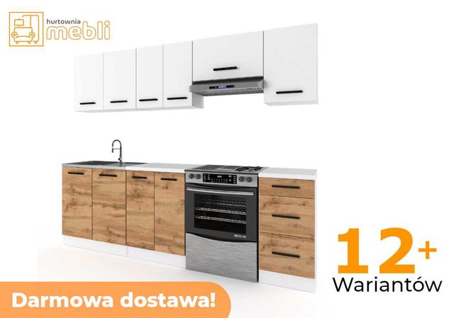 HURTOWNIA-MEBLI kuchnia MOKKA 2.4m  Meble Kuchenne z blatem