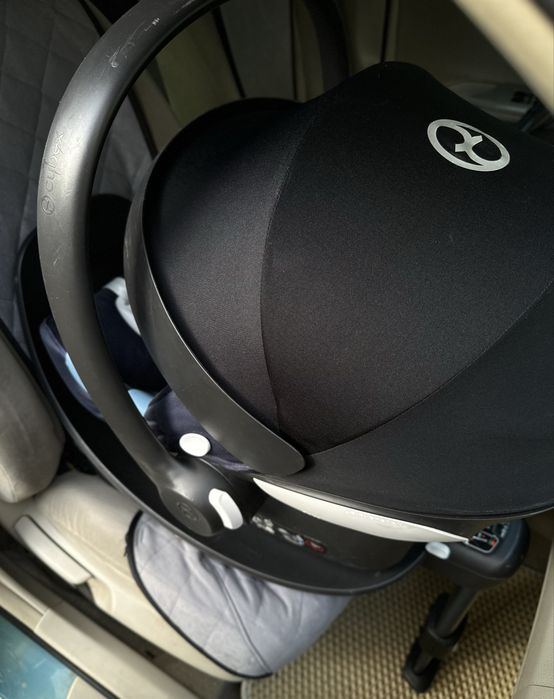 Автолюлька з базою Cybex Aton M i-Size + Izofix Base M - Navy Blue