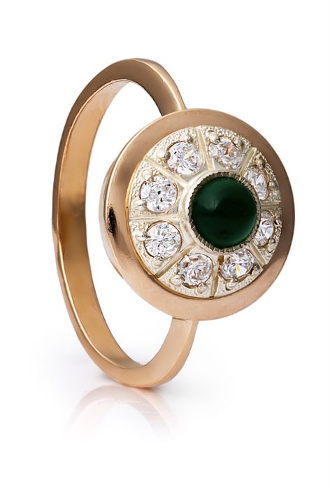 Каблучка срібло в позолоті вінтаж