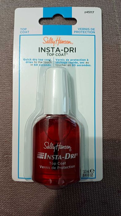 Top coat Sally Hanset Insta Dry, utwardzadzacz do paznokci
