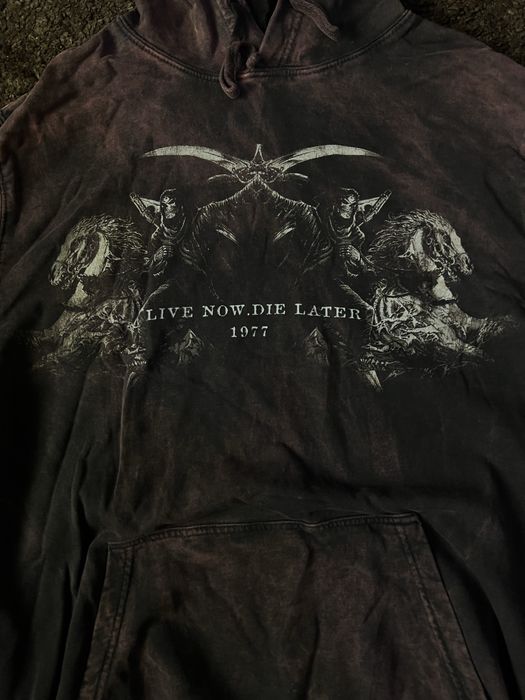 Худі Alchem з принтами / Готична кофта варенка XL gothic style