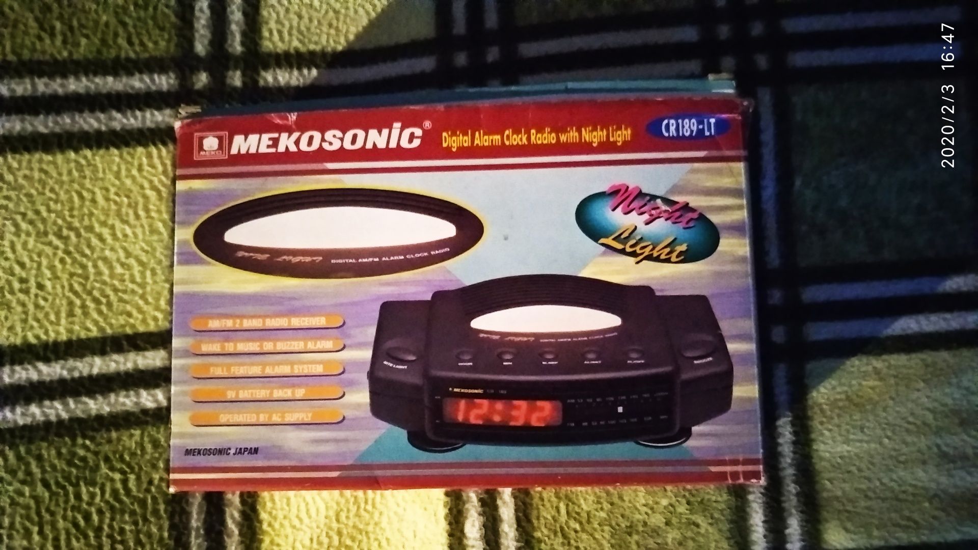 Продам портативный светильник-фм приёмник "MEKOSONIC" (Япония).