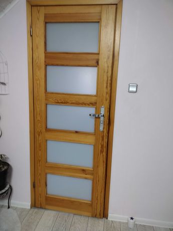 Drzwi drewniane lakierowane