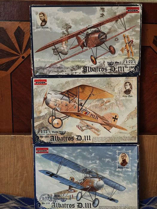 Сборные модели самолётов 1:72 Roden. Цена за 3 комплекта.